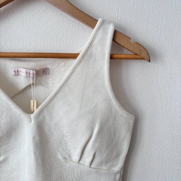 Maria Pavan Back Cutout Knit Crop Top - Picture 4 of 5